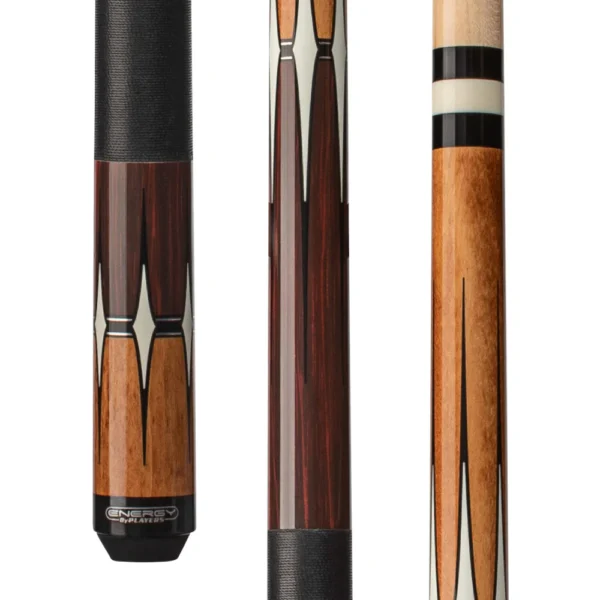 Energy By Players Maple & Rengas Cue with Black Linen Wrap