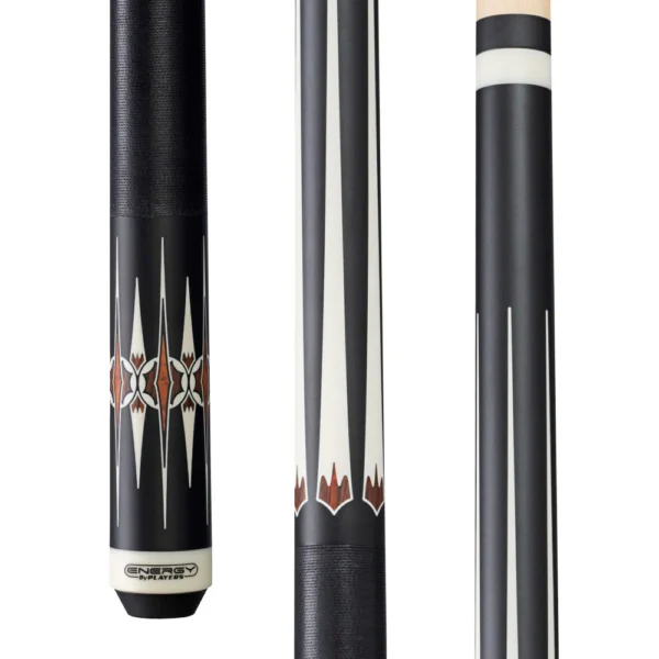 Energy By Players Matte B/W with Cocobolo Cue / Black Linen Wrap