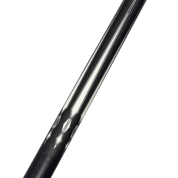 Energy By Players Matte B/W with Silver Cue with Black Linen Wrap - Image 3