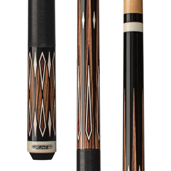 Energy By Players Natural Maple Sneaky Pete Cue/Black Linen Wrap