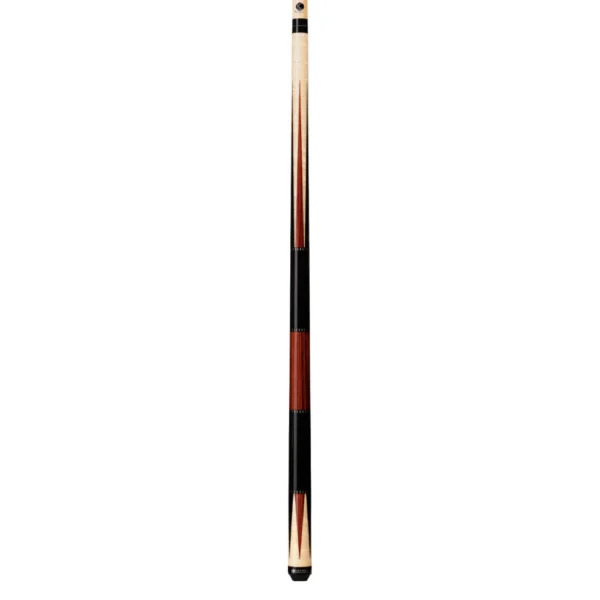 Lucasi Custom Black Onyx & Natural Birdseye/Cocobolo Wrapless Cue - Image 2
