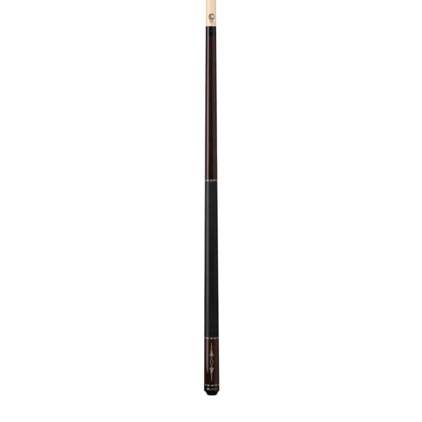 Lucasi Custom Black Palm & Bocote/White Recon Cue with Black Linen Wrap - Image 2