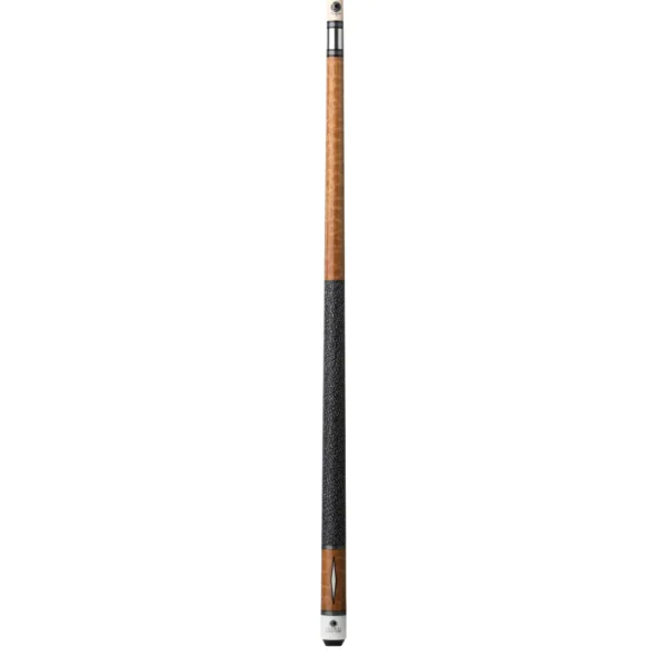 Lucasi Custom Exotic Apitong Diamond Series Cue/BLK/WT Linen Wrap - Image 2