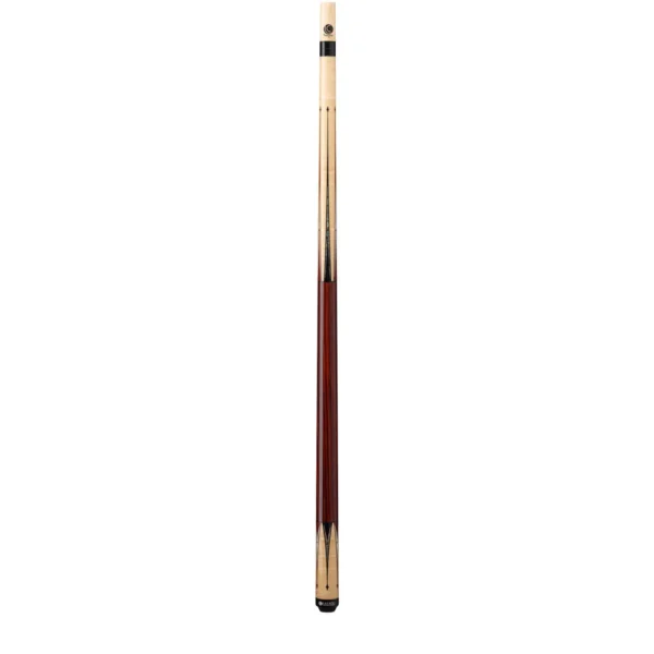 Lucasi Custom Natural Birdseye Maple & Black/White Mother of Pearl Inlays Wrapless Cue - Image 2