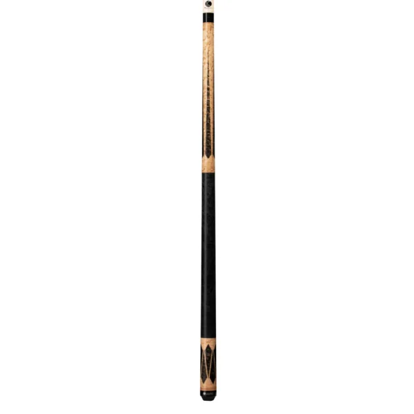 Lucasi Hybrid Brazilian Birdseye Maple Cue with Black Leather Wrap - Image 2