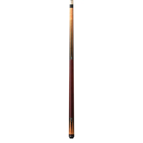 Lucasi Hybrid Gold Stained Birdseye/Black & Maple Ring Wrapless Cue - Image 2