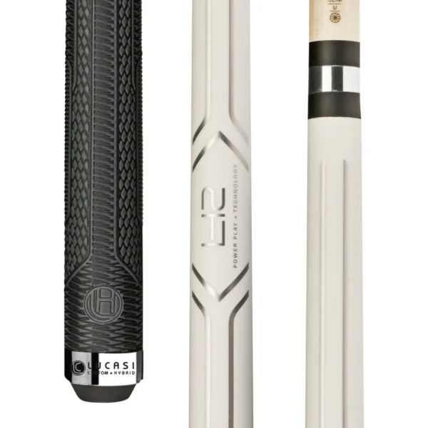 Lucasi Hybrid Matte White LH2 Cue with Sport G5 Grip