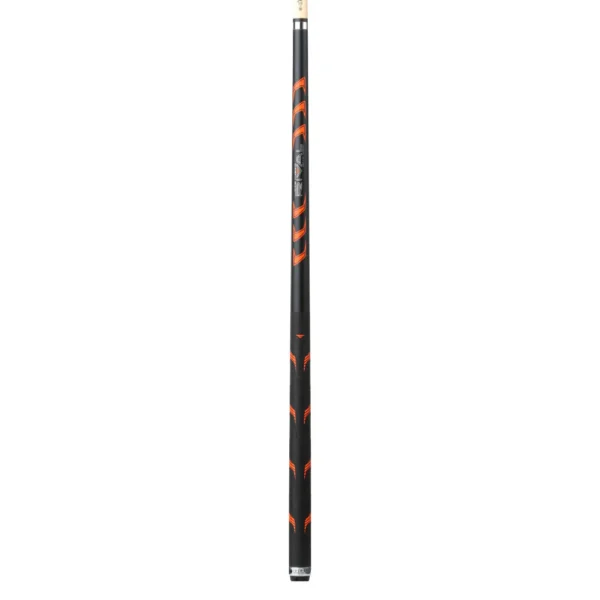 Lucasi Hybrid Rival Black & Metallic Orange Matte Finish Cue with Rival G5 Grip - Image 2