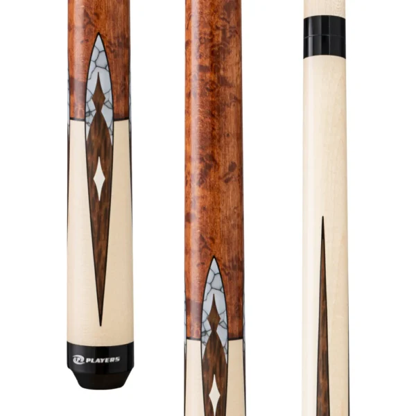 Players Birdseye & Maple with White Recon Wrapless Cue