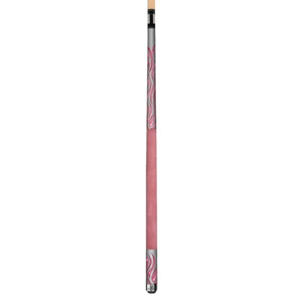 Players Pink Flames Cue with Soft Suede Wrap - Image 3