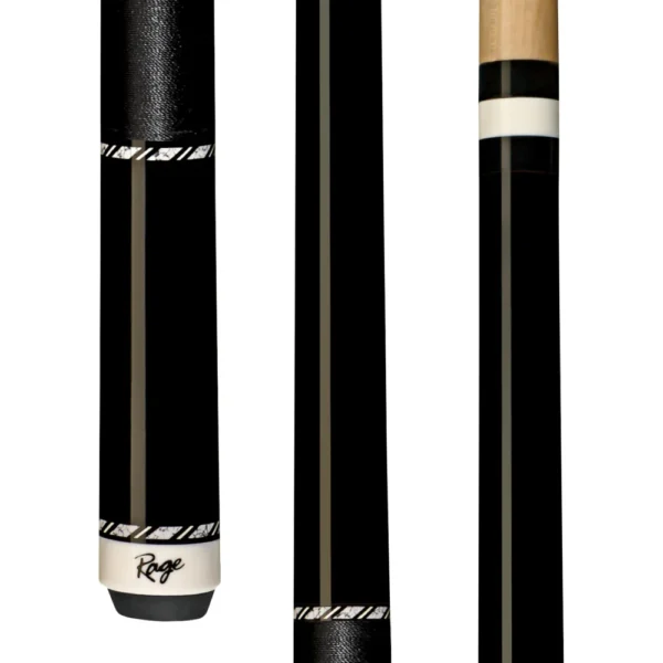 Rage Black Onyx Cue with Black Nylon Wrap