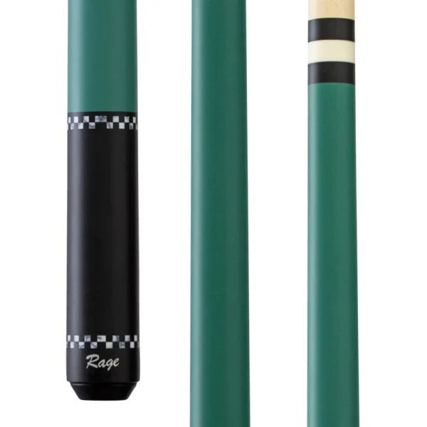 Rage Forest Green Checkers Wrapless Cue