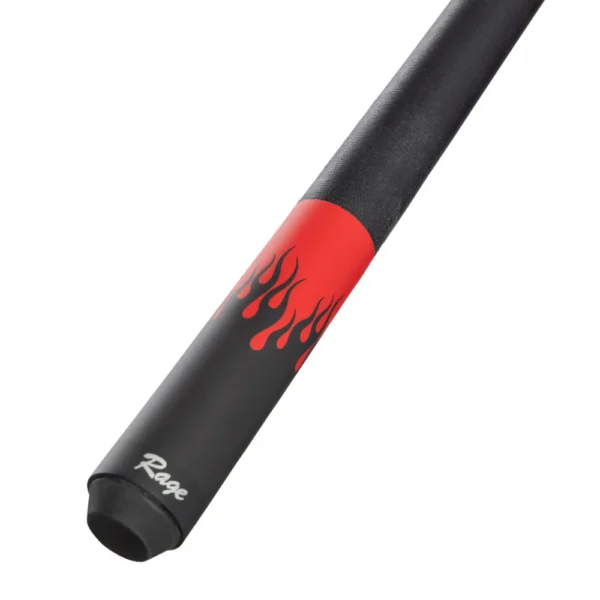 Rage Orange Flames Cue with Black Linen Wrap - Image 2