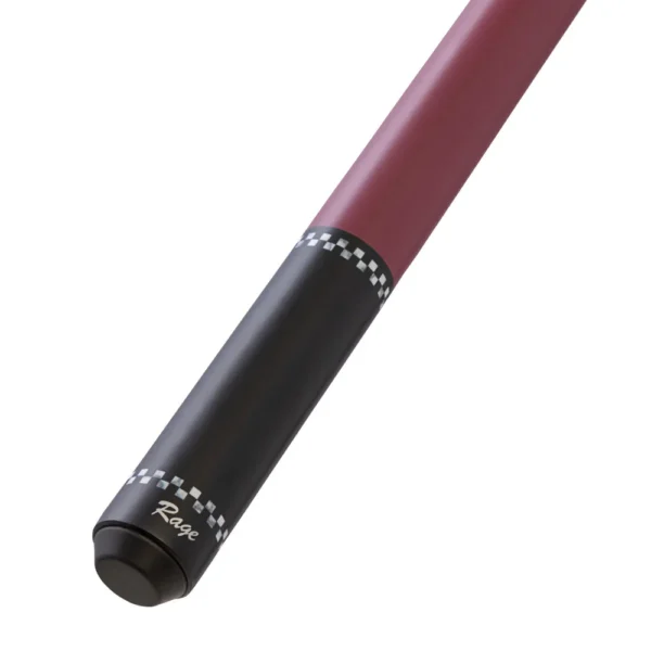 Rage Plum Red Checkers Wrapless Cue - Image 4