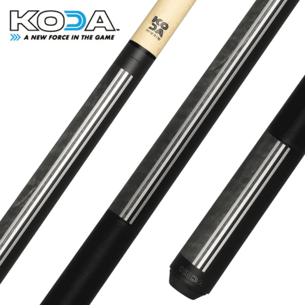 KODA Split Design Black and Grey Graphic Pool Cue