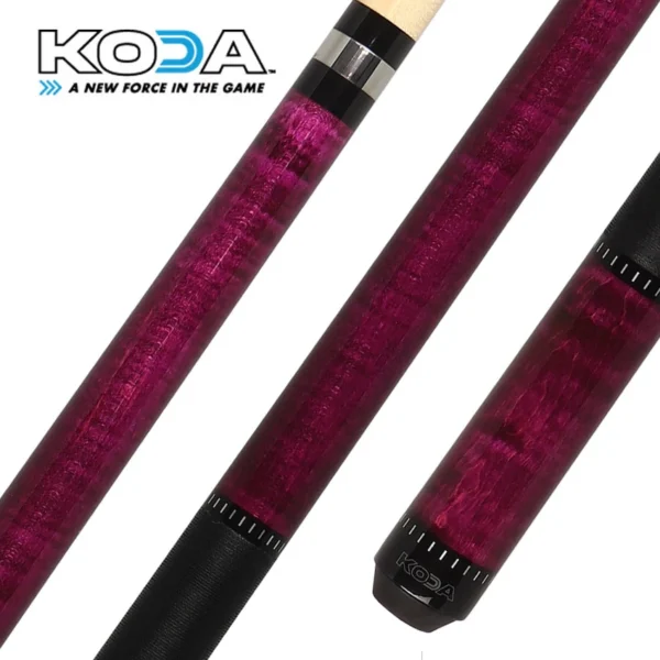 KODA Purple-Stained Maple with Linen Wrap Pool Cue