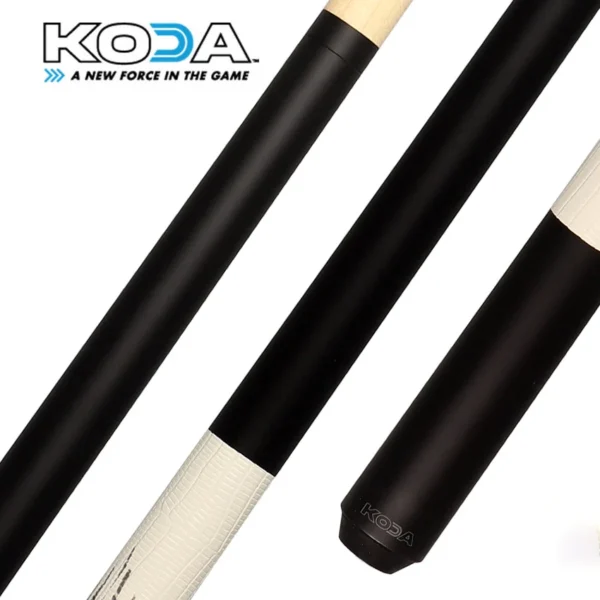 KODA Matte Black with Faux Ringtail Lizard Wrap Pool Cue